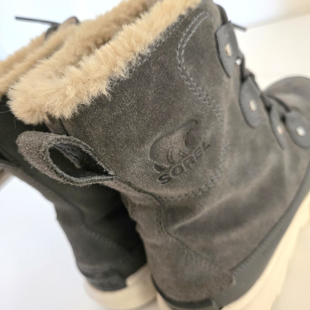 Sorel Explorer Next Joan Classic Waterproof Winter Boots Grey US 10 - Picture 6 of 12